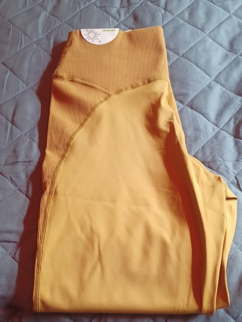 aerie Mustard Yellow High-Rise Leggings